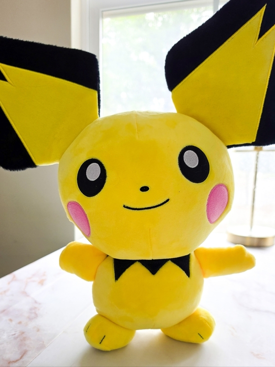 Build-A-Bear Other - Build-A-Bear Pokemon Pichu Plush Authentic Large Ears Stuffed Animal NEW 2019